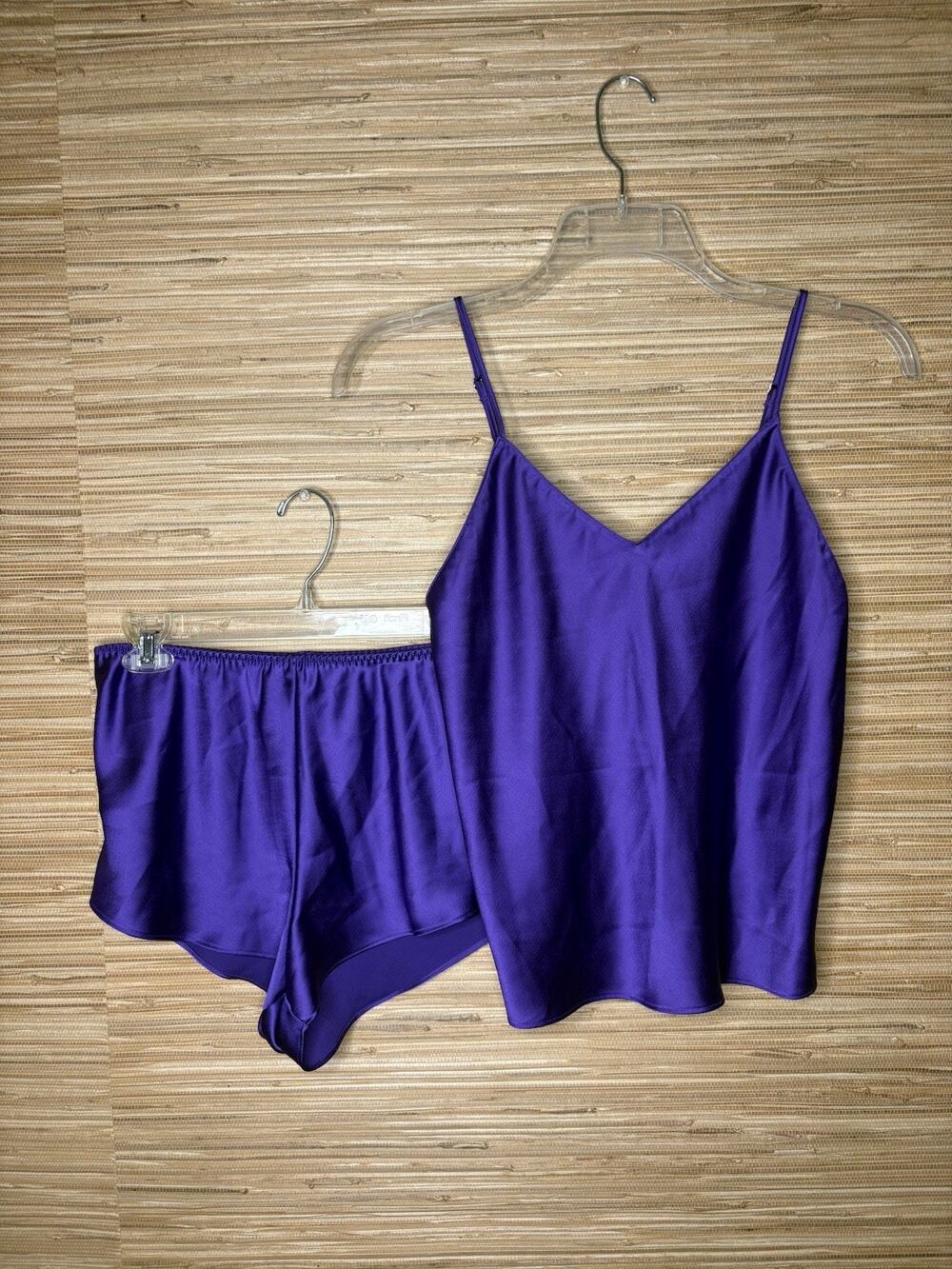 Victoria’s Secret Satin Cami & Short Pajama Set Vibrant Purple Sz S